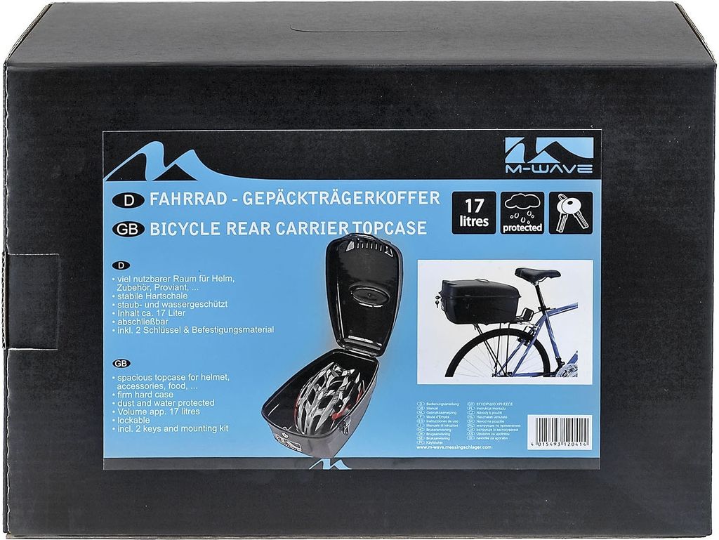 fahrradbox in Verkaufsverpackung Amsterdam schwarz 17 Liter Produktbild 11