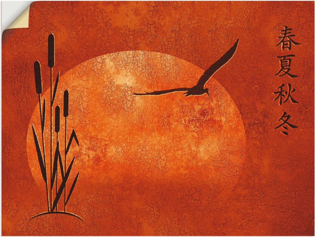 ARTland Wandbild, selbstklebend Asiatische Jahreszeiten Größe: 40x30 cm