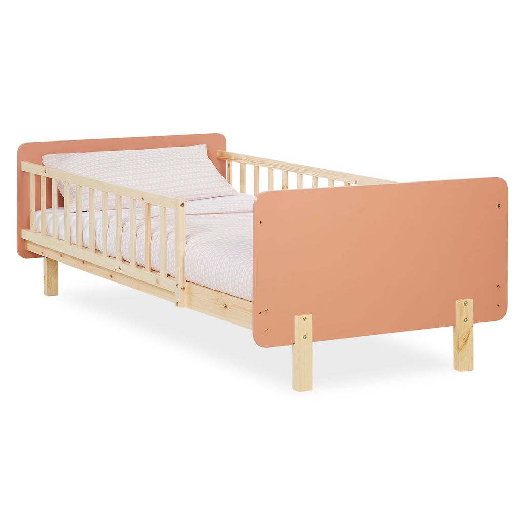 Cadre de lit 90x200 cm Lit enfant Rouge Lit en bois Pin Image du produit 