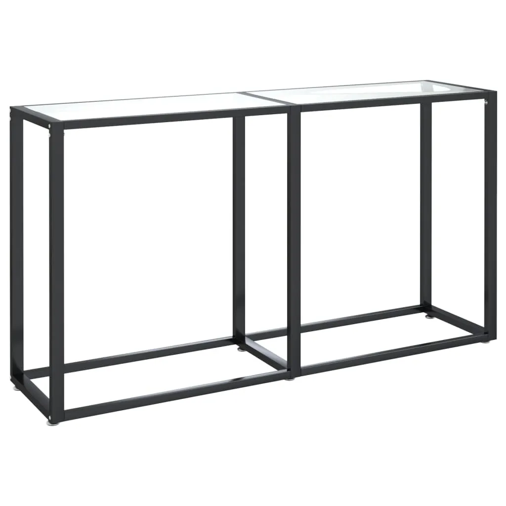 Consolle Design Vetro Temperato 140x35x75,5 cm | Arredo Ingresso Lux