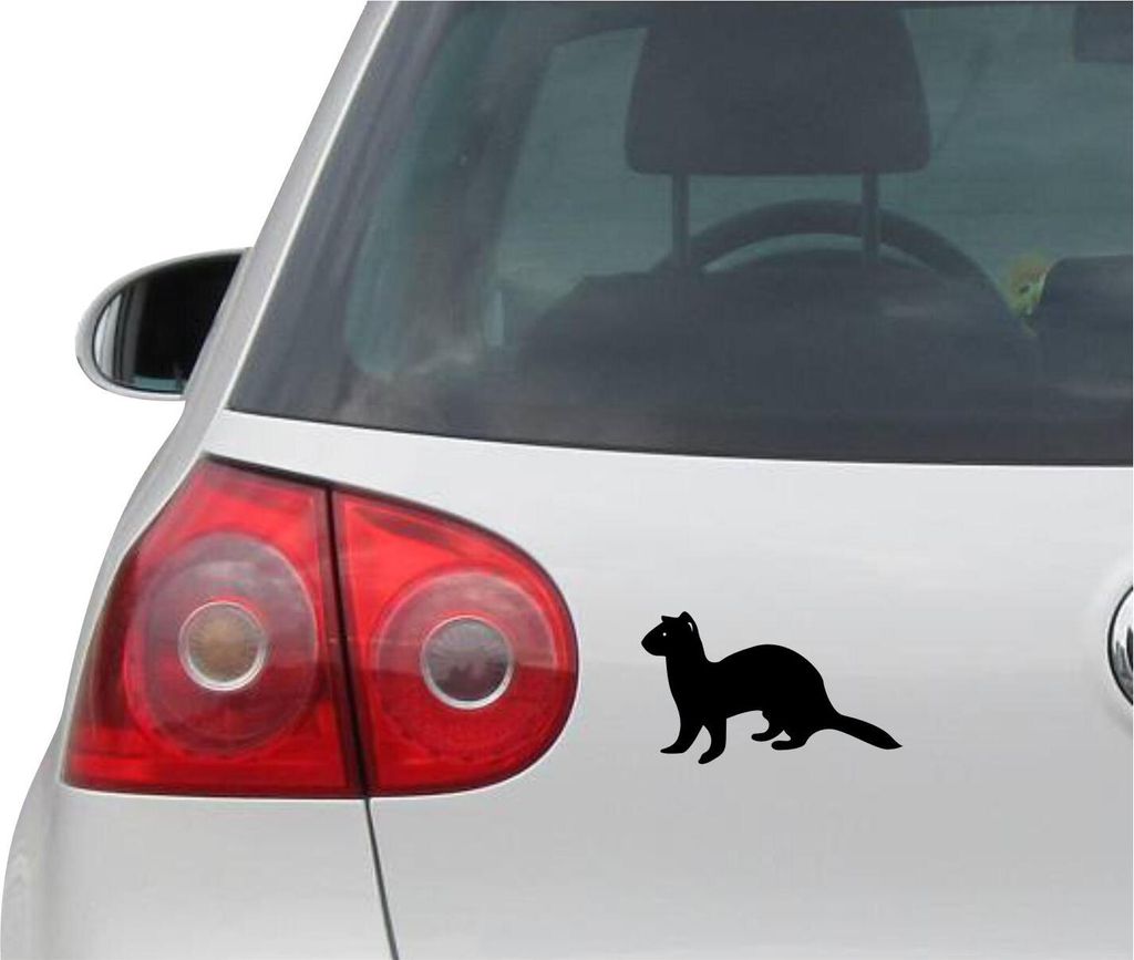 Aufkleber / Autoaufkleber - JDM - Die cut - Ferret Decal Fenster Laptop - Folie Sticker - schwarz - 149mmx86mm
