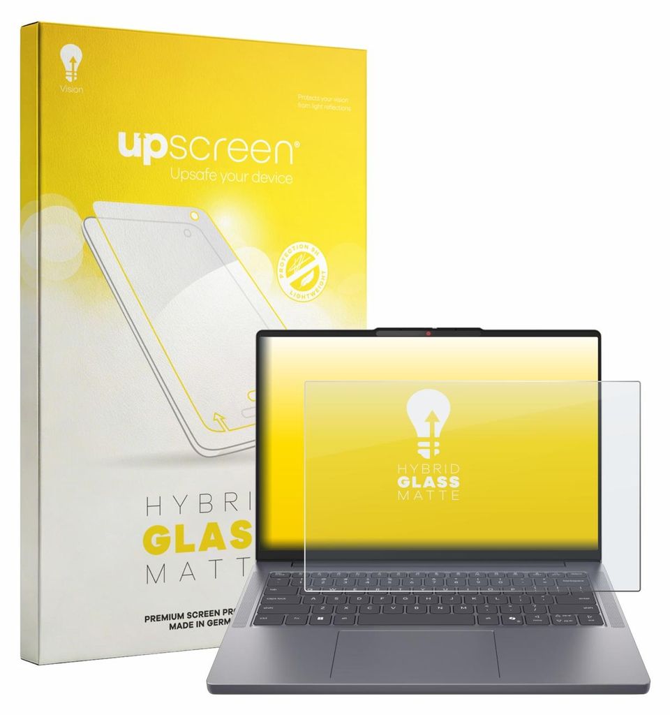 upscreen Entspiegelungs Schutzglas für Lenovo IdeaPad Slim 3i Gen 11 14" Schutzfolie Panzer Folie Glas Display Schutz matt