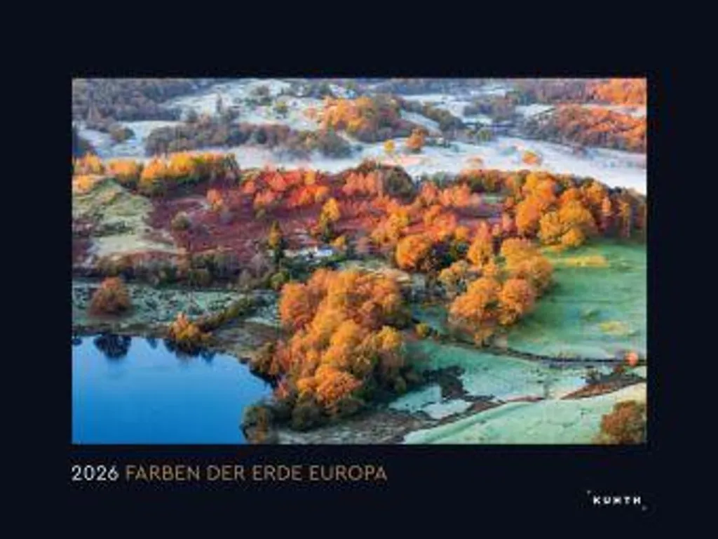 Calendrier 2026 KUNTH Couleurs de la Terre Europe Papier Haute Qualité