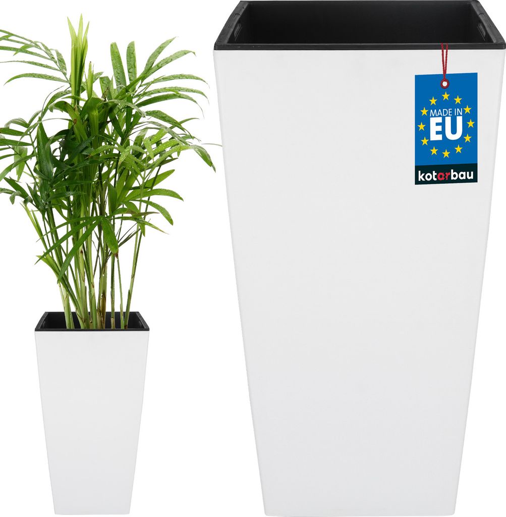 KOTARBAU® Štvorcový kvetináč 265x265x500mm s vnútorným Obrázok produktu 