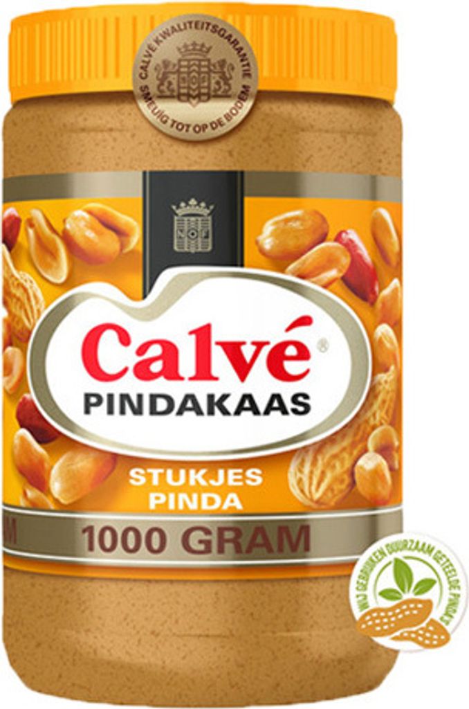 Calvé - Erdnussbutter mit Stückchen Nus - 1kg Produktbild 