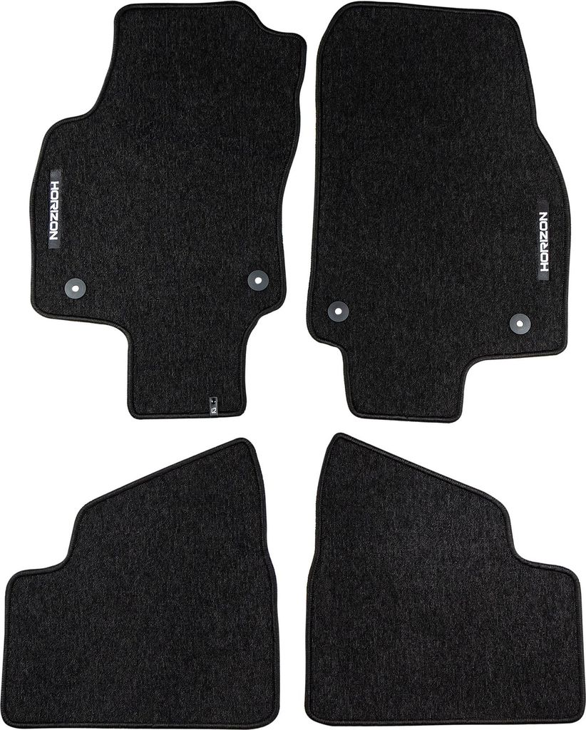 Velours Fußmatten für Opel Astra H 2004-2014 Autoteppich Automatten Schwarz 4tlg