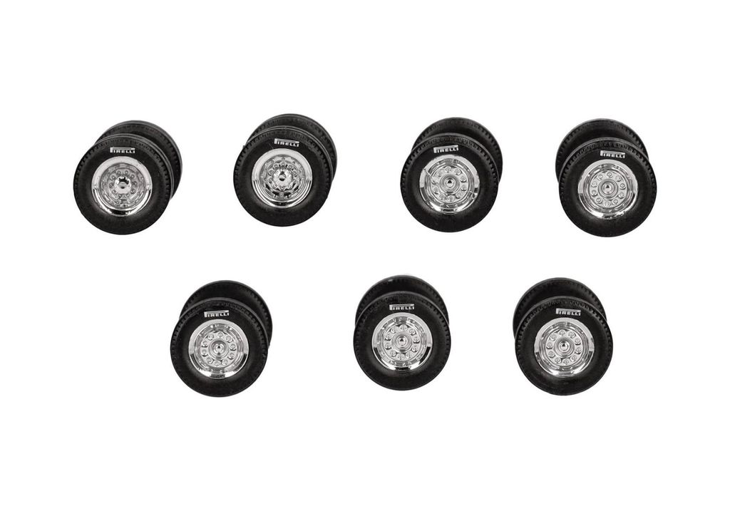Herpa Z Zurüstteil Radsatz Chrom Pirelli 054348