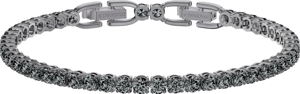 Bracelet de Style Rivière de Diamants Swarovski Tennis Deluxe Gris