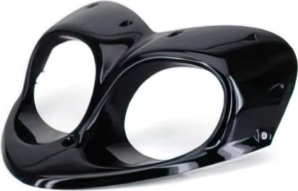 Cadre de phare Str8 noir pour Yamaha Bw's - Optique avant d'origine