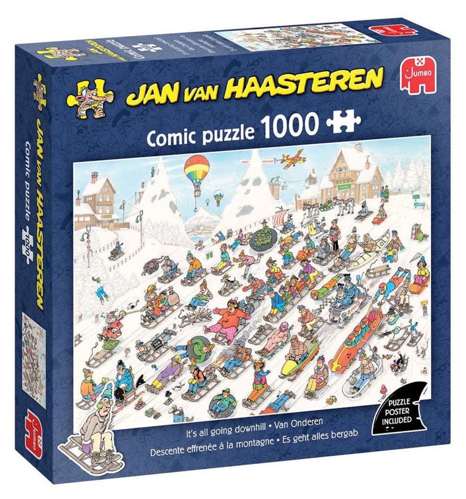 Jan van Haasteren - Es geht alles bergab (1000 Teile), 1000 Produktbild 