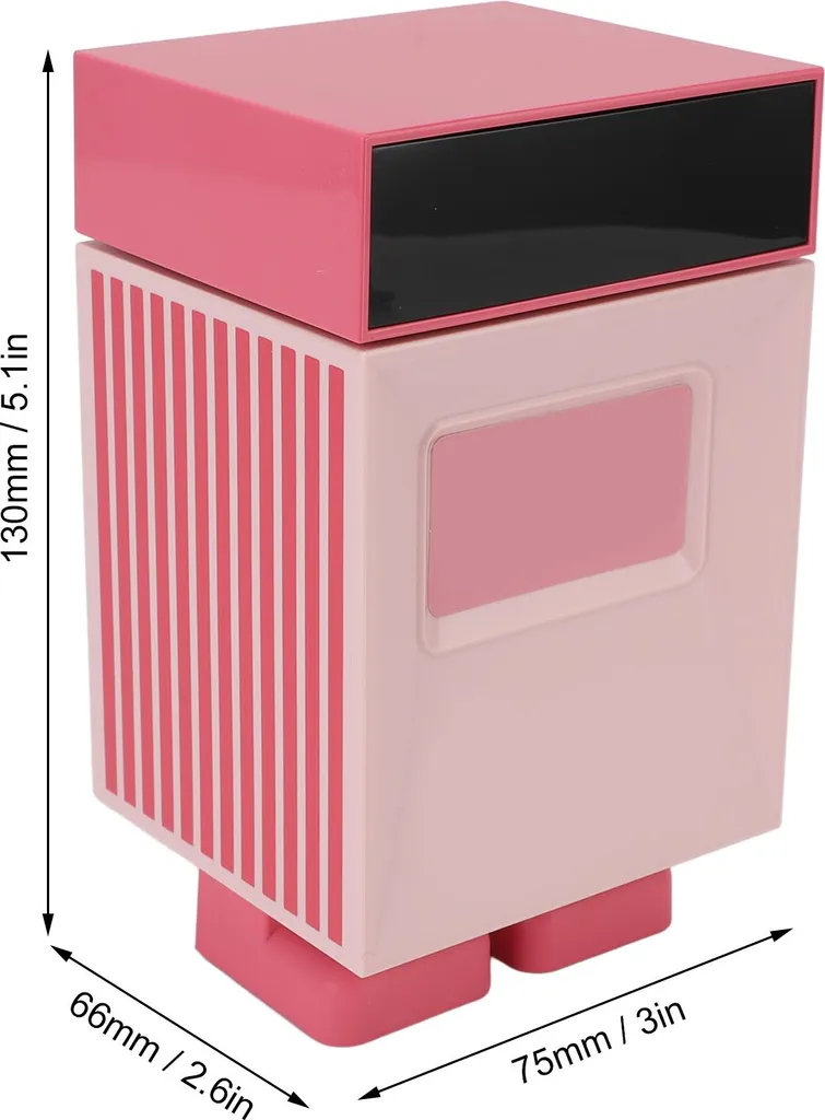Lampada Notturna Rosa e Selettore Risposte - Arredo Scrivania Chic - 3