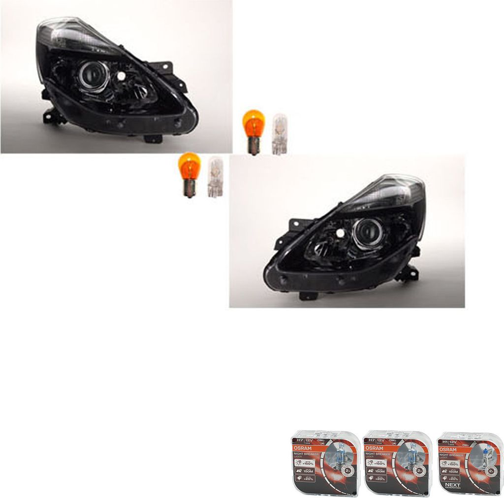 Johns, Scheinwerfer Osram Night Breaker Laser passend für Renault Clio BR CR Set Li. Re. 7701072008 260603960R 7701072009 260104676R