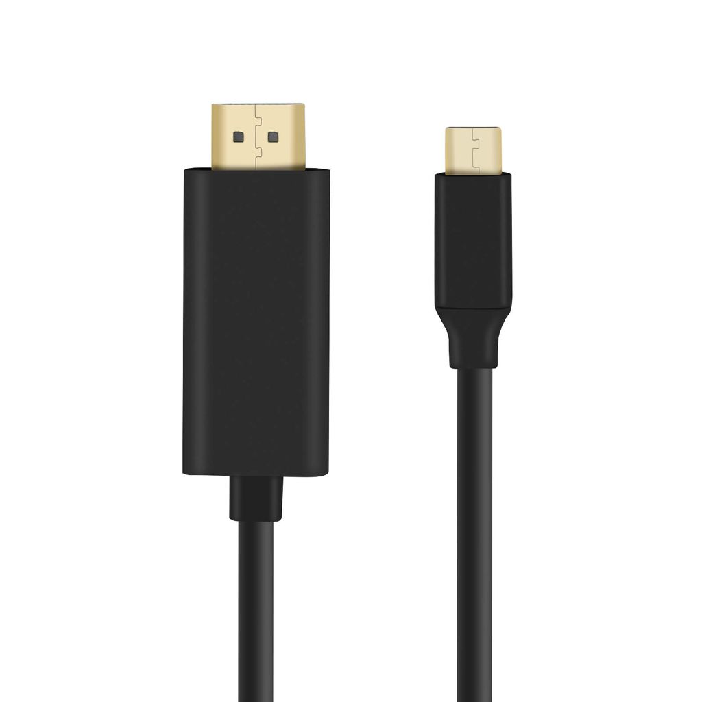 USB-C / HDMI Stecker Kabel 4K UHD Auflösung, 2m – Schwarz