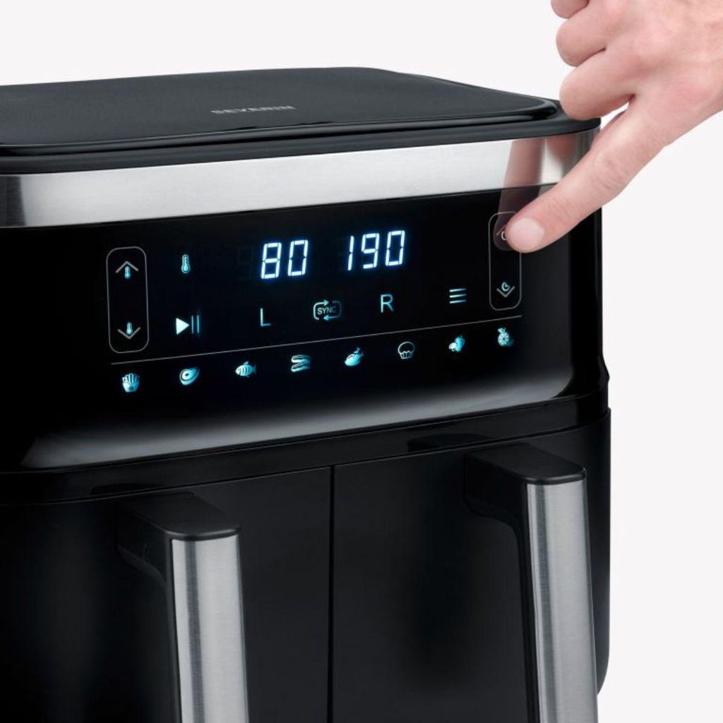 Friteuse sans huile 2x3.8l 2850w noir - Severin - FR2453 - Image du produit 