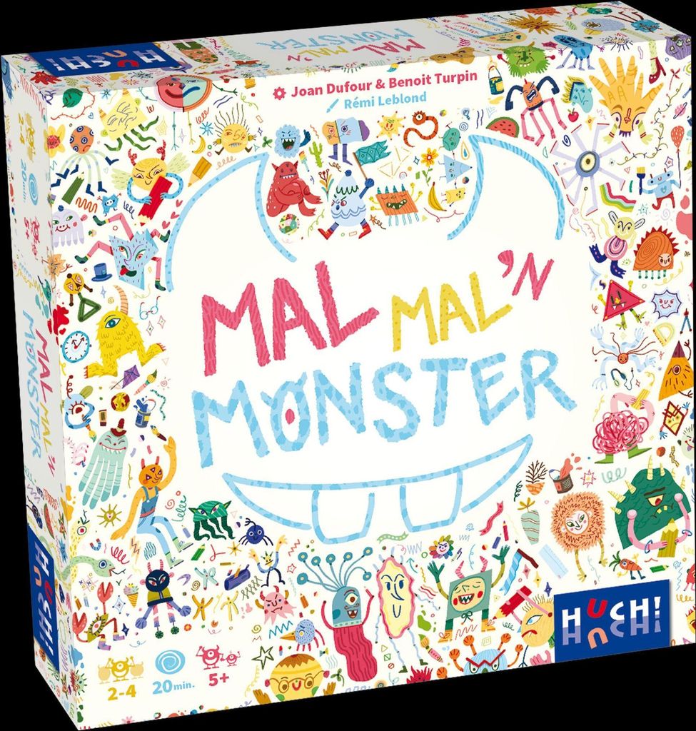 HUCH! | Mal mal ́n Monster | Kinderspiel | Würfelspiel | Monstermäßiger Malspaß, auch für Nicht-Maler | fördert Kreativität | Zeichne dein i...