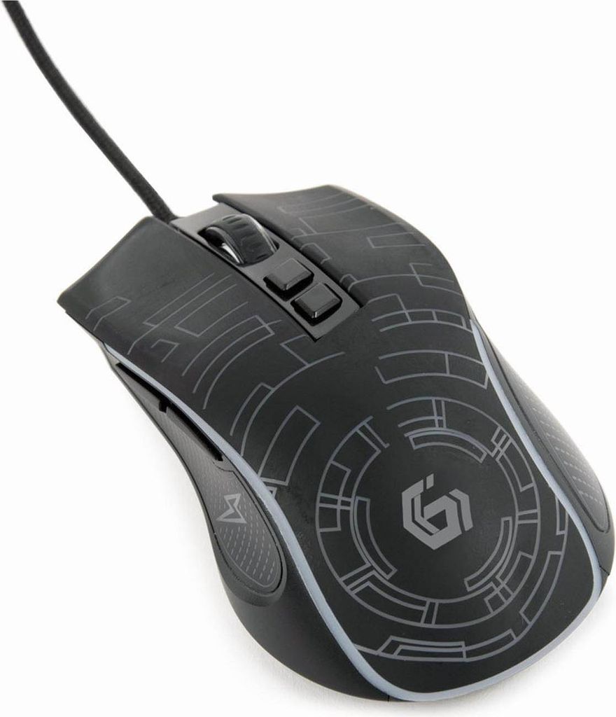 EnerGenie USB LED Gaming Maus schwarz - Ergonomisch mit 4 Produktbild 