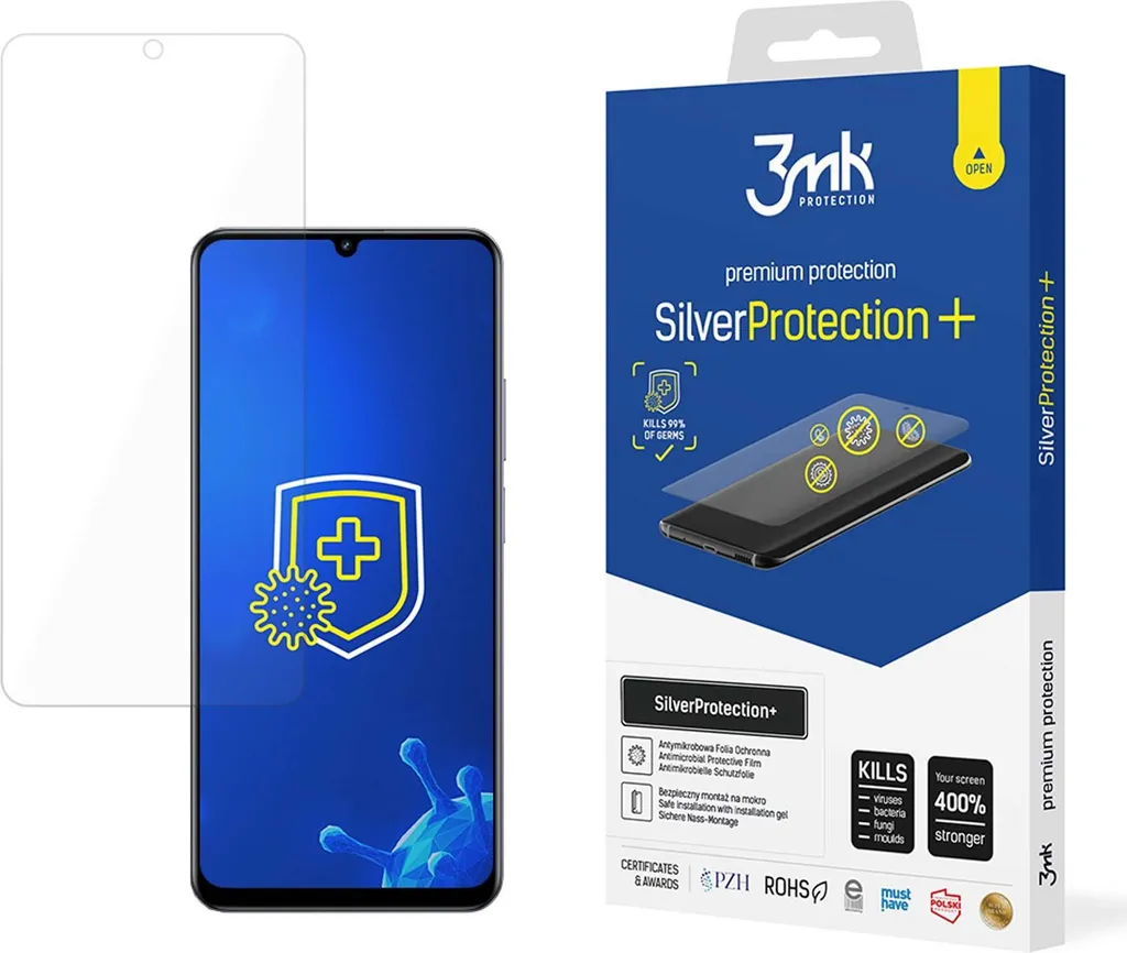 Protezione 3mk SilverProtection+ per Realme V60 | Pellicola Antimicrobica