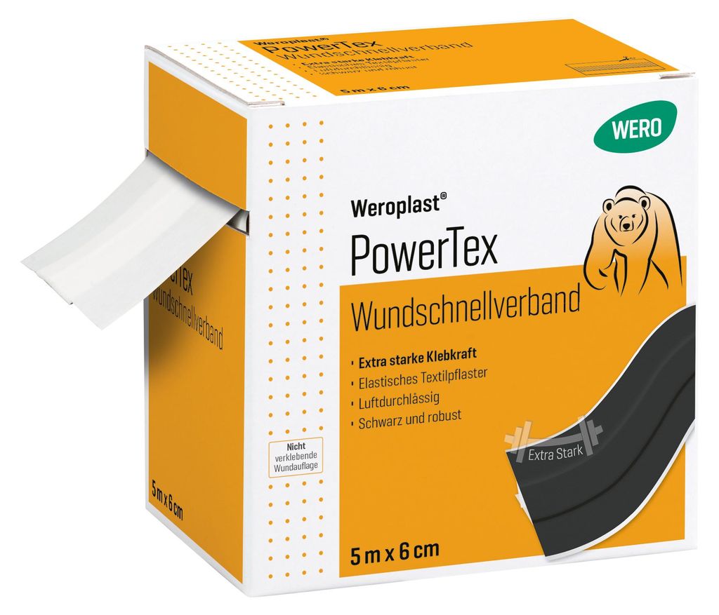 Weroplast PowerTex Wundschnellverband 5 m x 6 cm Produktbild 