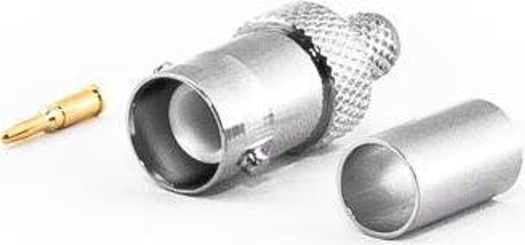 RP-BNC-Buchse für H155 Kabel, Crimp Version, Reverse Polarity