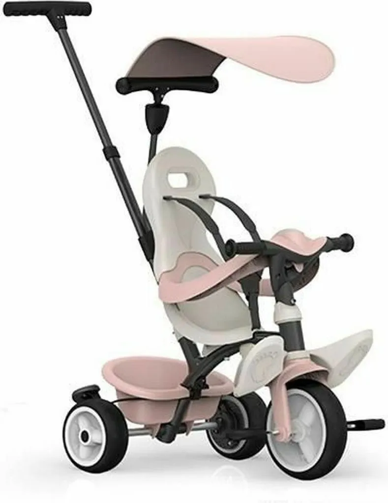 Tricycle Smoby Paseo Rose : Idéal pour les Balades et l'Apprentissage