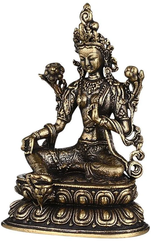 Mini Statue Tara Laiton : Sérénité et Protection pour votre Maison
