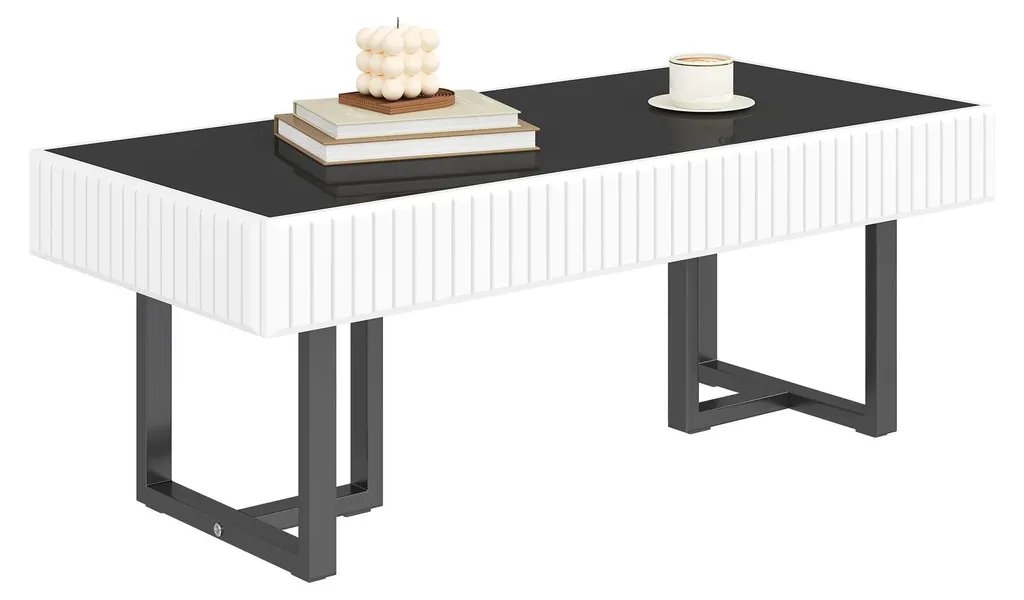 Mobilier de Salon Complet avec Meuble TV et Table Basse Design Moderne