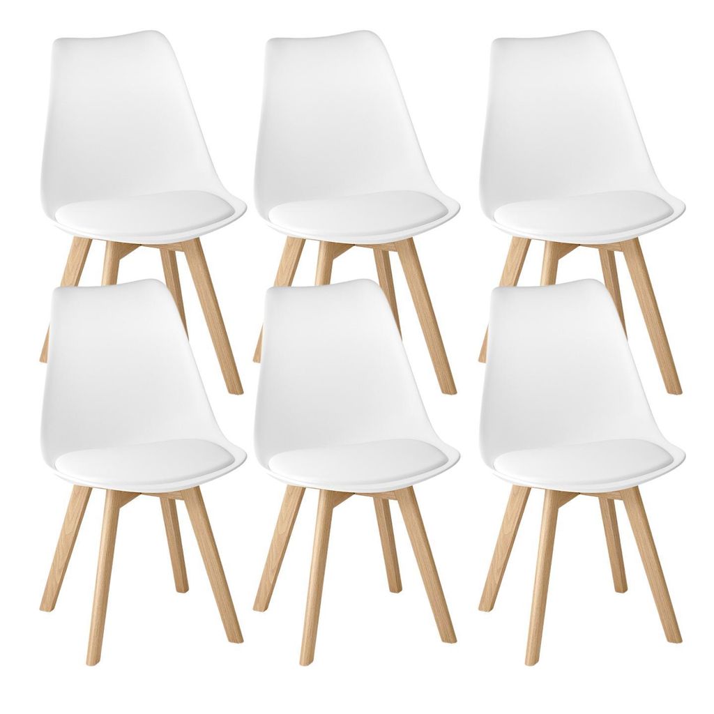 BEALIFE 6er Set Esszimmerstühle,  skandinavisches Design, Produktbild 