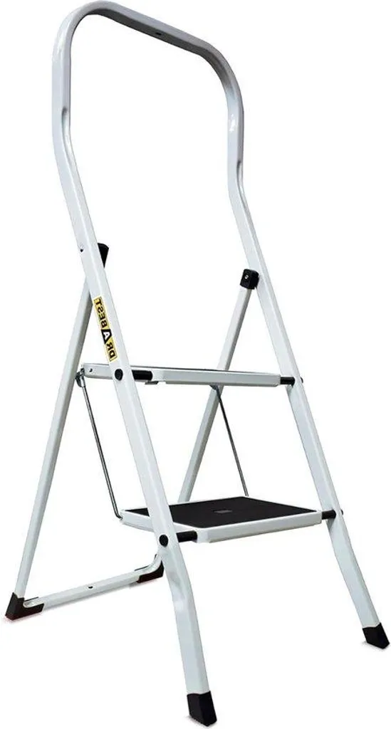 Marchepied stable anti-glisse 2 marches acier pour accéder en hauteur