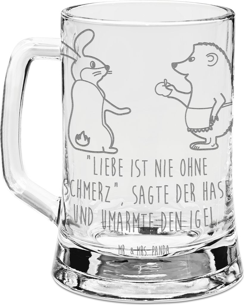Mr. & Mrs. Panda Seidel Hase Igel - Transparent - Geschenk, Produktbild 