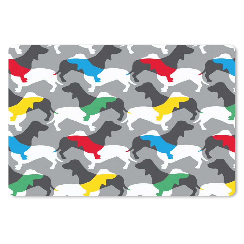 MuchoWow Mauspad Mousepad Hunde - Dackel - Muster 27x18 cm - Mousepads - Maus Mat - Pad - Mausunterlage - Büroartikel - Desk Matten