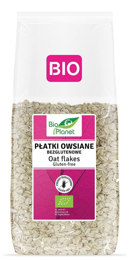 PŁATKI OWSIANE BEZGLUTENOWE BIO 600 g - BIO PLANET