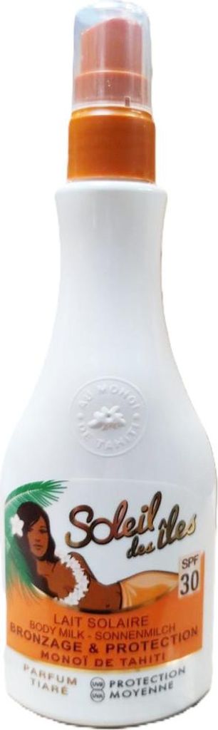 Soleil des Îles - Monoï de Tahiti Sonnenschutzmilch LSF 30 – Duft Tiaré