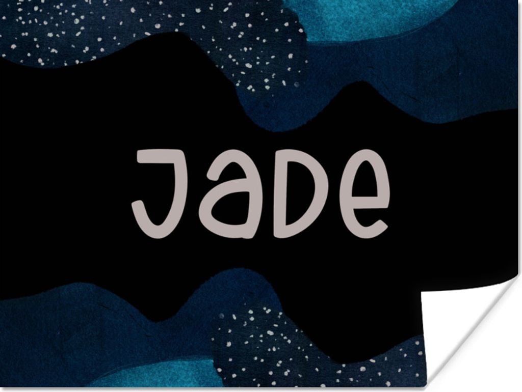 MuchoWow Poster Jade - Pastell - Mädchen 160x120 cm - Foto Plakat