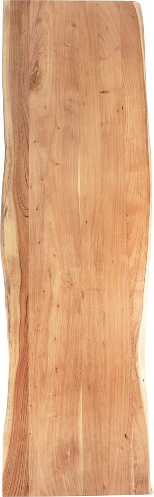 Tischplatte 200x60 cm Toni, Holzplatte Akazienholz massiv + naturfarben + lackiert, Baumkanten-Platte für Heimwerker, Arbeitsplatten, Tische & Fen...