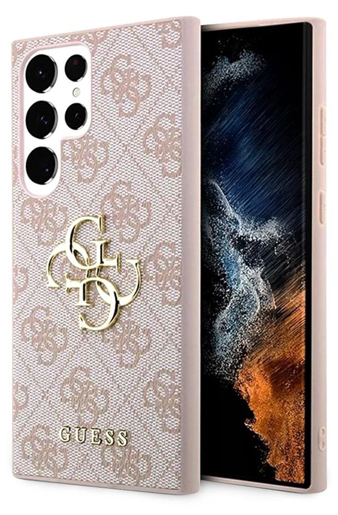 Guess GUHCS23L4GMGPI S23 Ultra S918różowy/pink hardcase 4G Zdjęcie produktu 