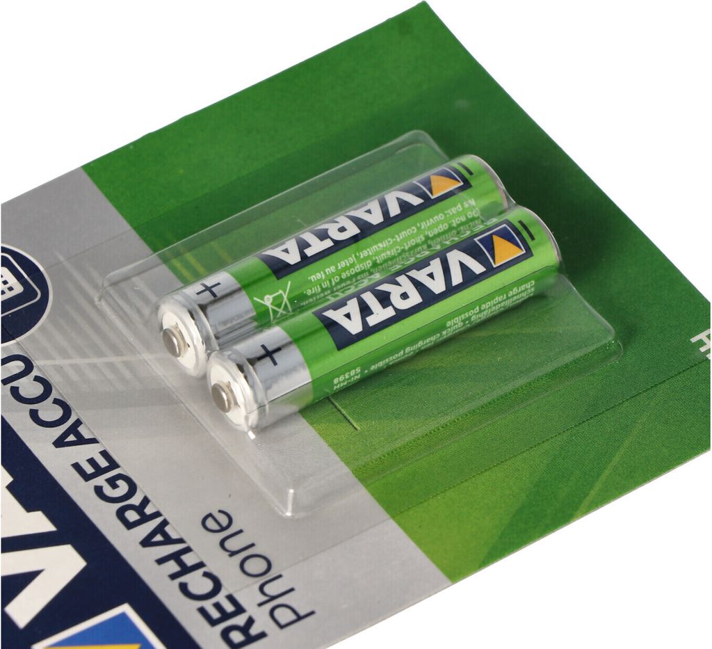 Varta RECHARGE telefónna batéria AAA HR03 800mAh 2ks. Obrázok produktu 14