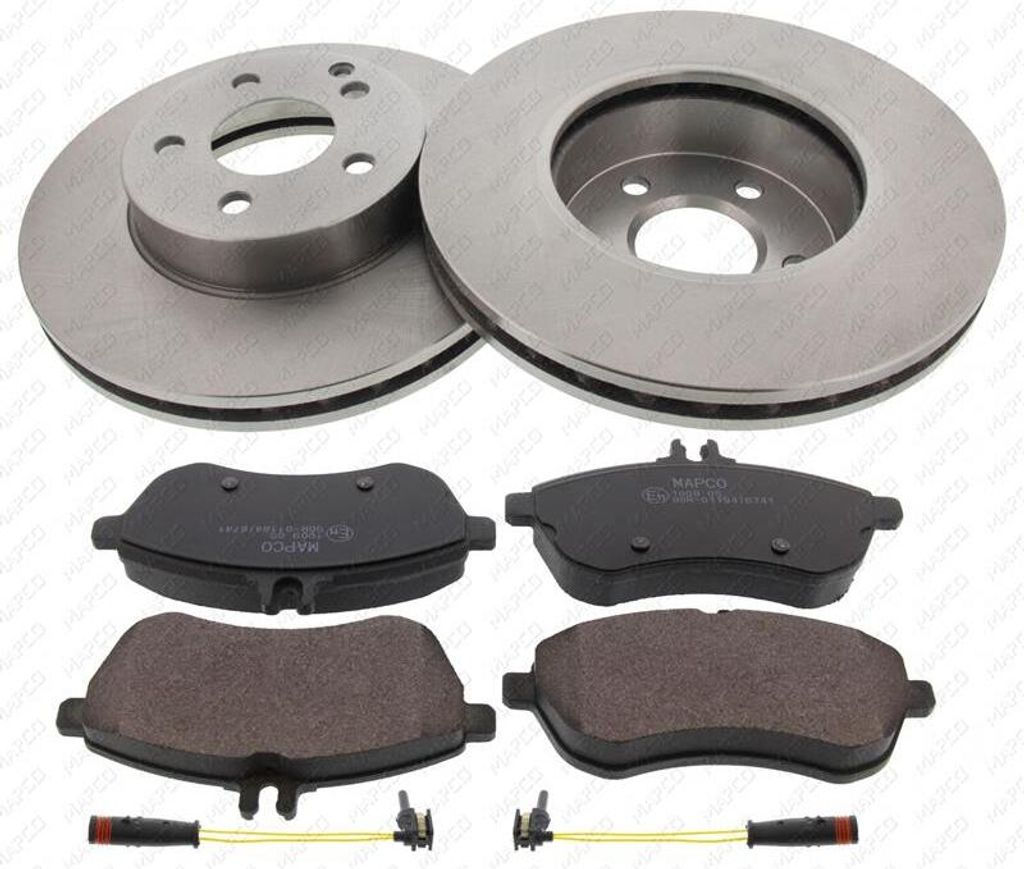 MAPCO Bremsenset Vorne Bremsscheiben Beläge Satz passend für MERCEDES-BENZ C-Klasse Limousine (W204) 295mm