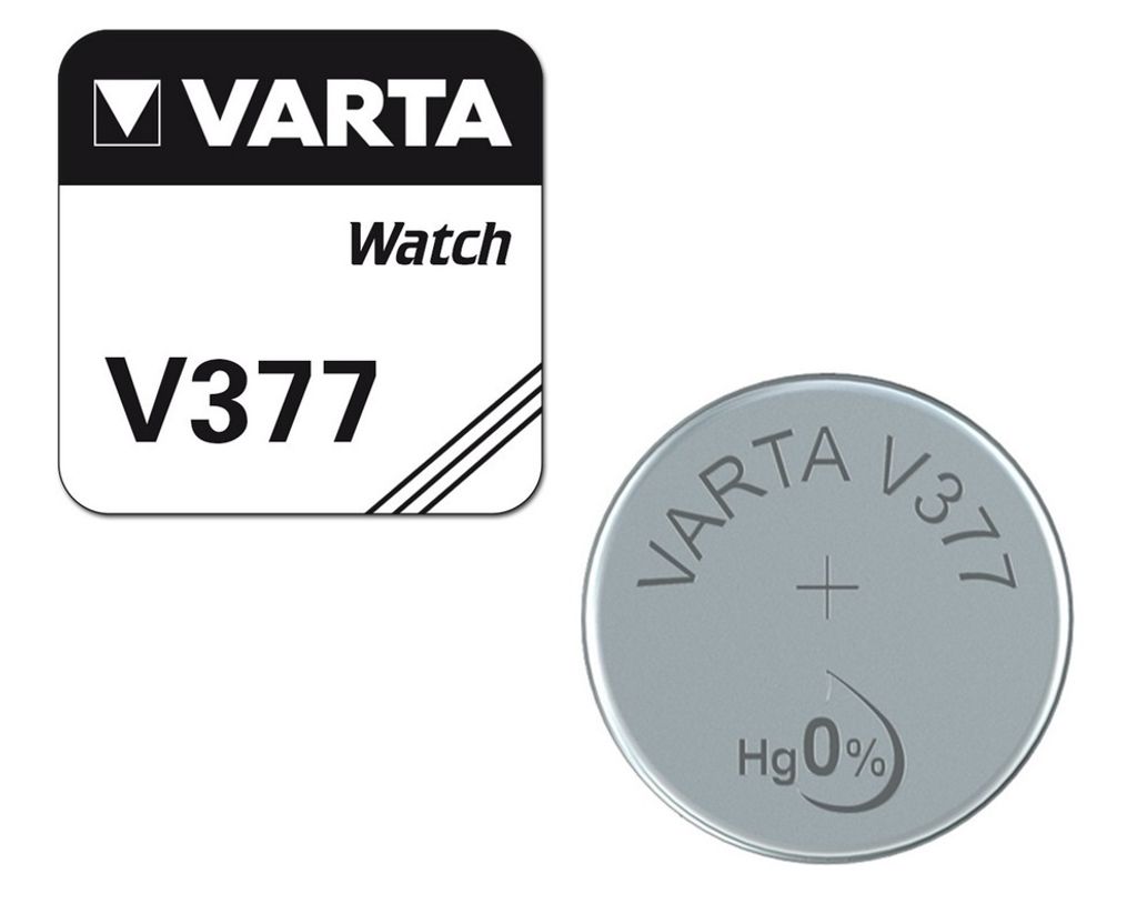 Batterie Varta Typ V377, SR66SW 1,55 V - Hygiene100