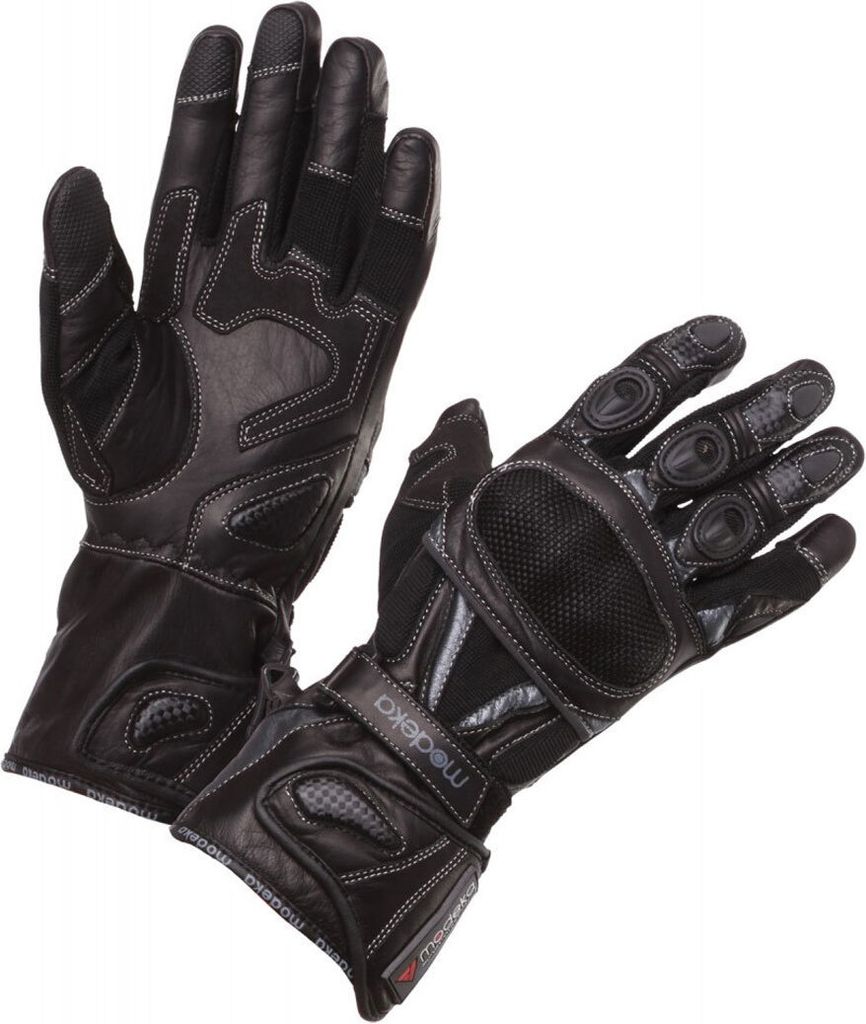 Modeka Sahara Traveller Motorrad Handschuhe, schwarz, 7