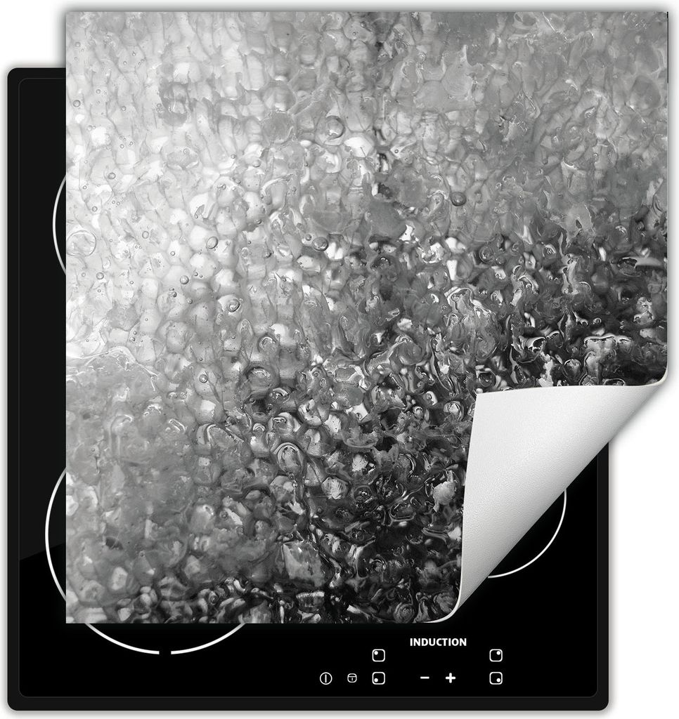 DarHaus Herdabdeckplatte 50x52 cm Anti Rutsch Matte Aufrollbar, grau
