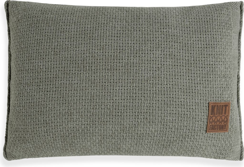 Knit Factory Jesse Kissen - Urban Green - 60x40 cm