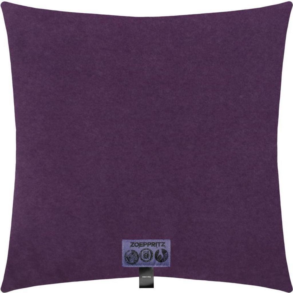 Zoeppritz Kissenhülle Soft-Fleece Farbe aubergine Größe 50x50