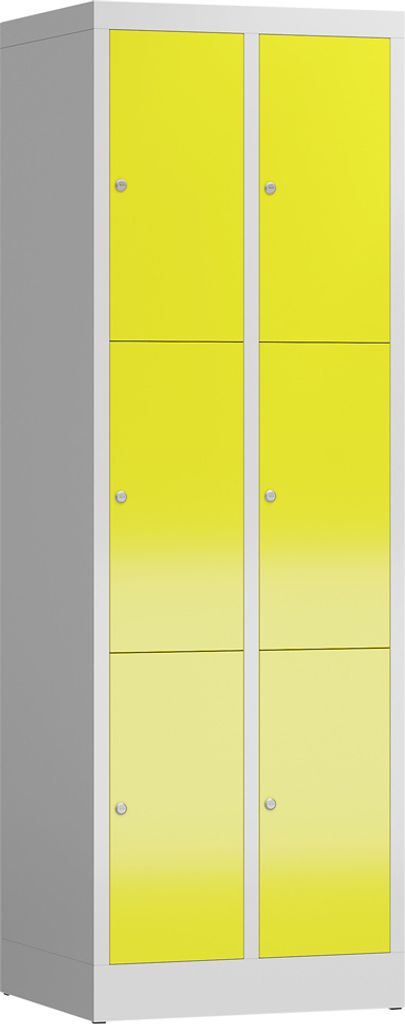 ClassiX Schließfachschrank lichtgrau, zinkgelb X-520326, 6 Produktbild 