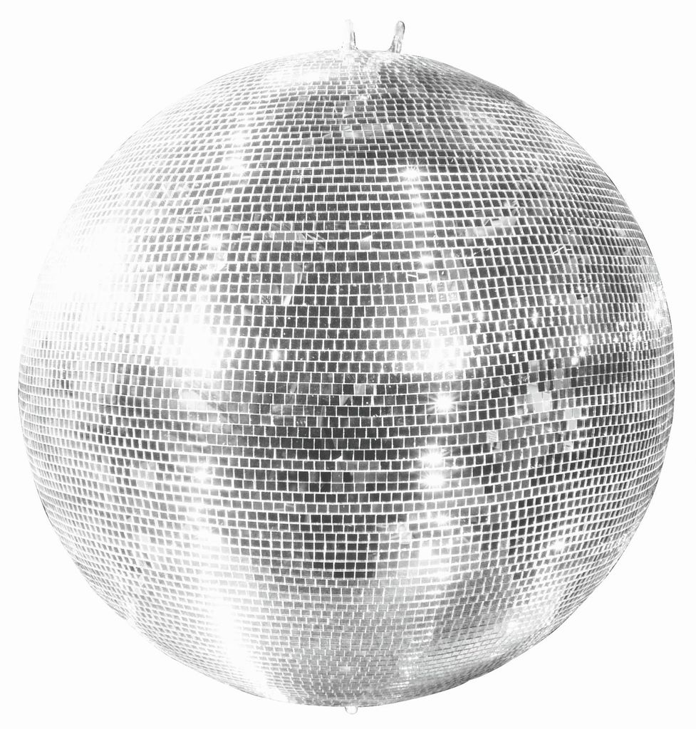 EUROLITE Spiegelkugel 75 cm, 1x1 cm Echtglas-Facetten, Fiberglaskern, Silber