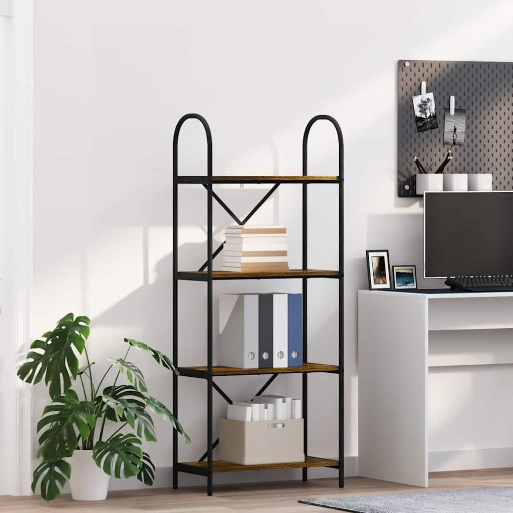 Maison Exclusive - Bücherregal Geräucherte Eiche 60 x 30 x 146 cm Holzwerkstoff