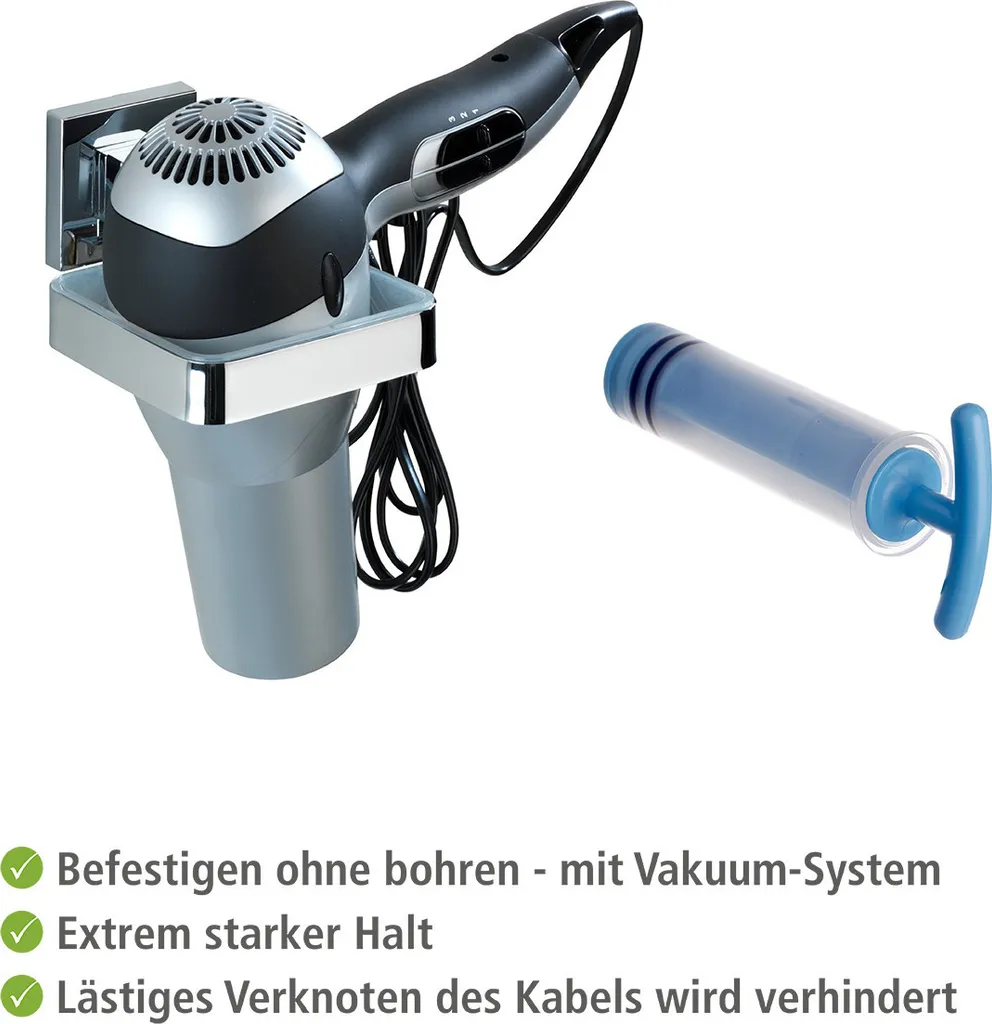 Support Sèche-Cheveux pour Salle de Bain Petite Surface sans Percer