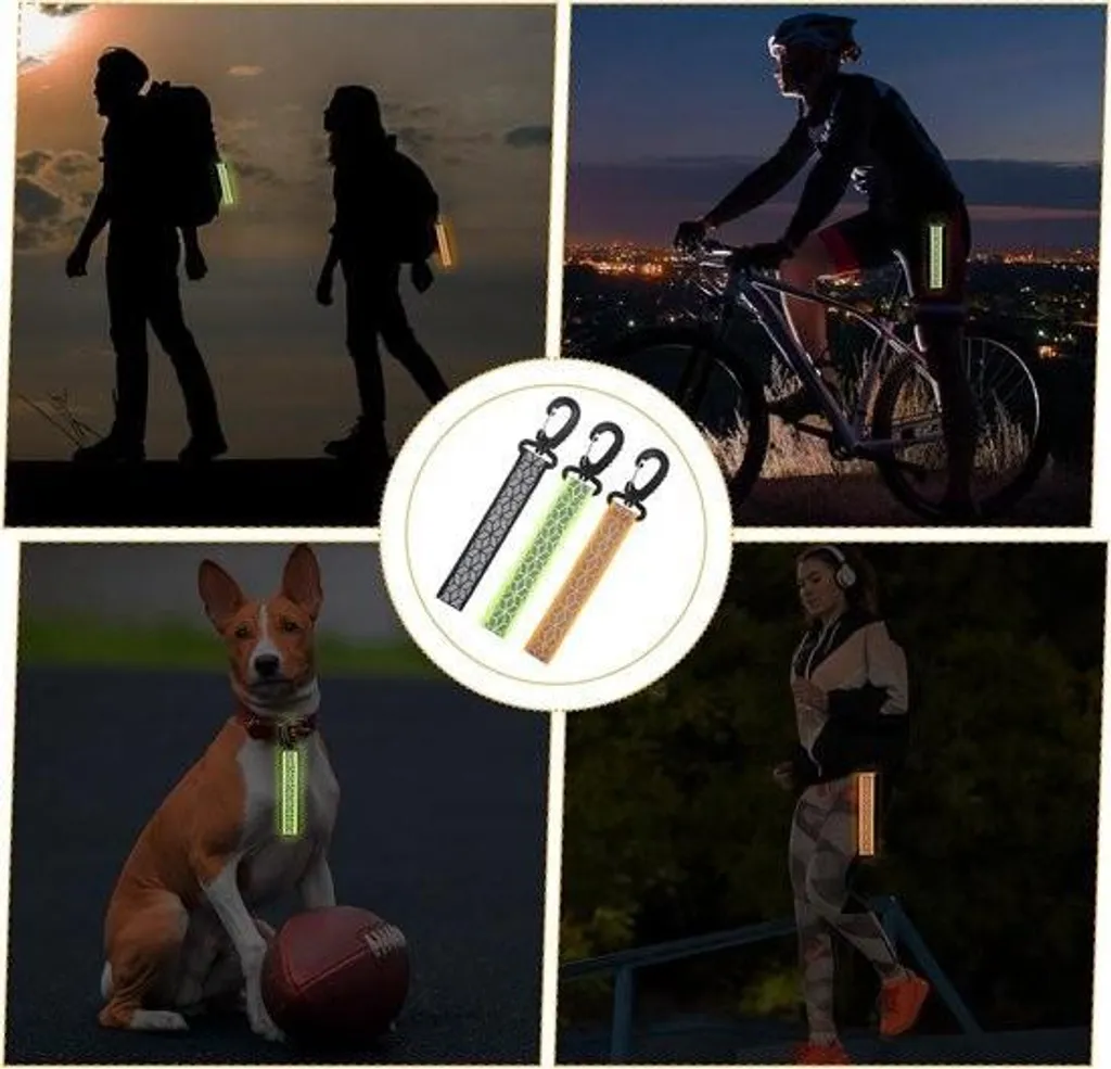 Supports Réfléchissants pour Cyclisme et Escalade - Pack de 6 Sécurité