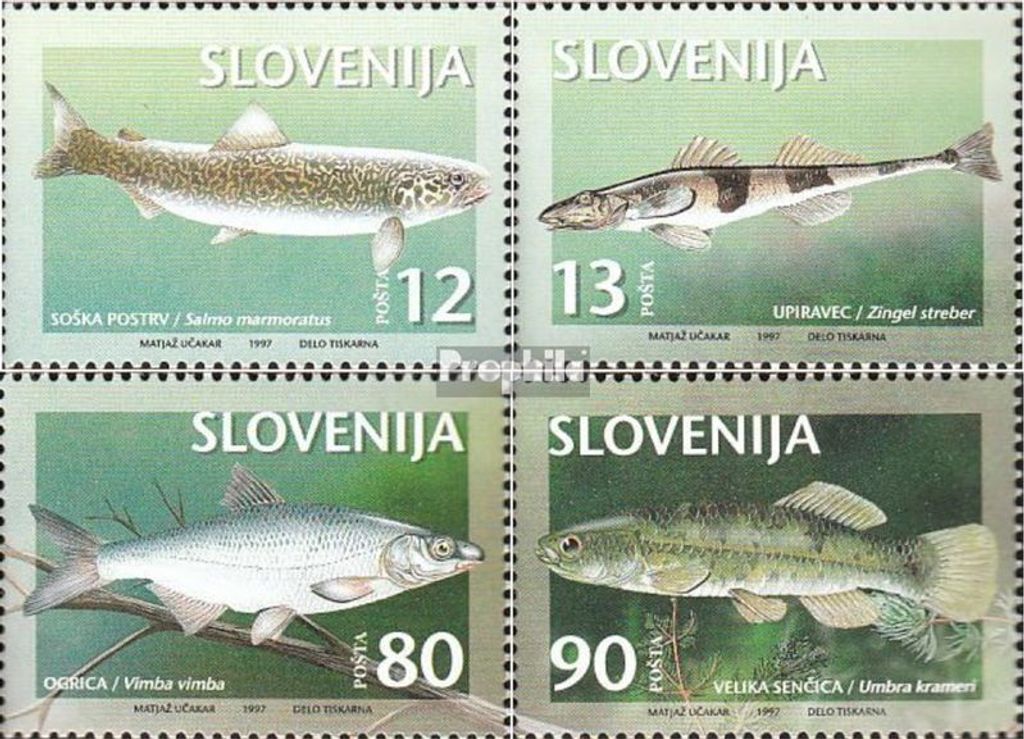 Briefmarken Slowenien 1997 Mi 178-181 (kompl.Ausg.) Produktbild 