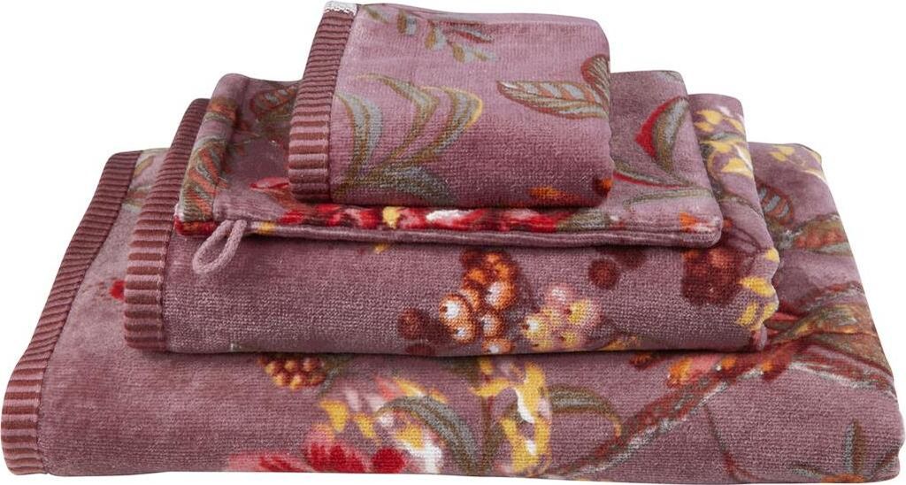 PiP Studio Handtuch Secret Garden Mauve 55x100 Set a 3 Stk rosa