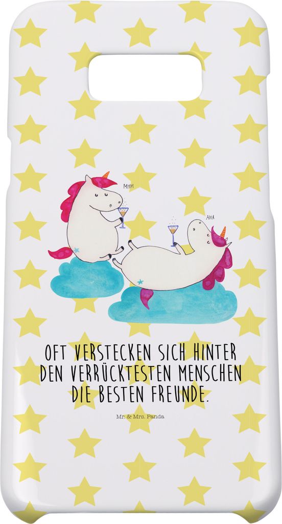 Mr. & Mrs. Panda Samsung Galaxy S8 plus Handyhülle Einhorn Sekt - Weiß - Geschenk, Hülle, Einhörner, Unicorn, Beste, Handy, Freundin, Cover, Ha...